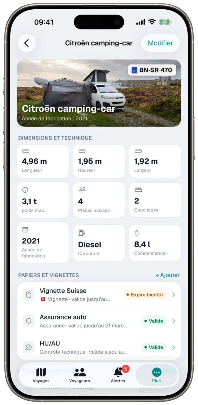 Détail d’un véhicule dans Etappe